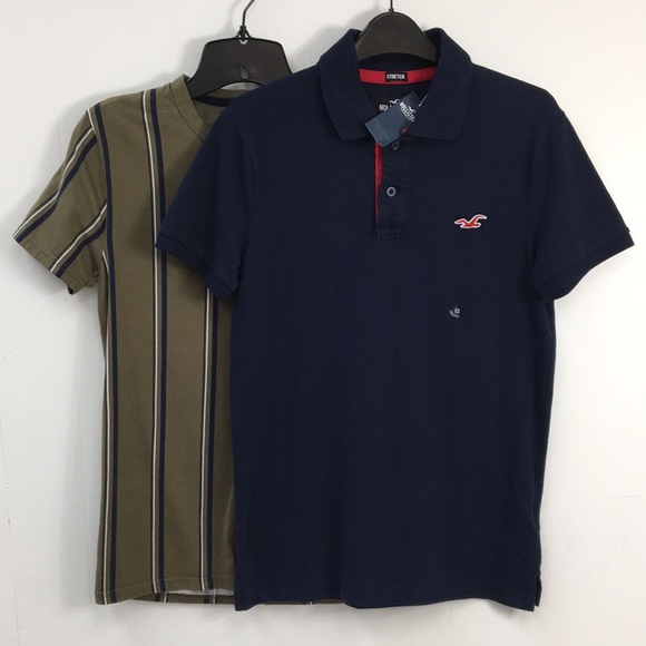 Hollister Mens Short Sleeve Shirt Bundle of 2 Size XS EXCELLENT Condition - Picture 1 of 11